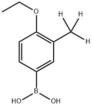 (4-ethoxy-3-(methyl-d3)phenyl)boronic acid 结构式