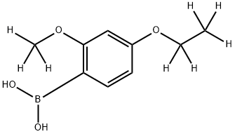 (4-(ethoxy-d5)-2-(methoxy-d3)phenyl)boronic acid 结构式