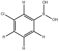 (3-chlorophenyl-2,4,5,6-d4)boronic acid 结构式