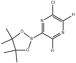 2-chloro-6-(4,4,5,5-tetramethyl-1,3,2-dioxaborolan-2-yl)pyrazine-3,5-d2|