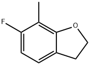 Benzofuran, 6-fluoro-2,3-dihydro-7-methyl- 结构式
