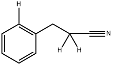 3-(苯基-2-氘代)丙腈-2,2-二氘代, 2241982-86-3, 结构式