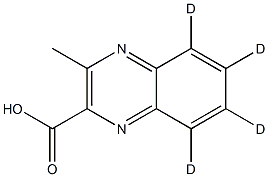 3-甲基喹噁啉-2-羧酸(MQCA)-[D4, 2244217-93-2, 结构式