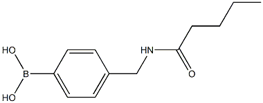 (4-(pentanamidomethyl)phenyl)boronic acid Structure