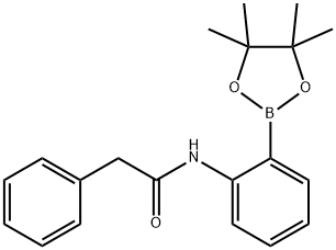 Benzeneacetamide, N-[2-(4,4,5,5-tetramethyl-1,3,2-dioxaborolan-2-yl)phenyl]- Struktur