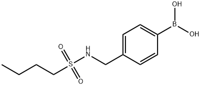 (4-(butylsulfonamidomethyl)phenyl)boronic acid Structure