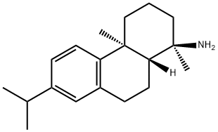 1-PHENANTHRENAMINE,1,2,3,4,4A,9,10,10A-OCTAHYDRO-1,4A-DIMETHYL-7-(1-METHYLETHYL)-, (1R,4AS,10AR)-,22478-60-0,结构式