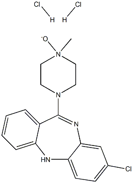 8-Chloro-11-(4-methyl-4-oxido-1-piperazinyl)-5H-dibenzo[b,e][1,4]diazepine dihydrochloride Struktur