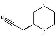 (R)-2-(piperazin-2-yl)acetonitrile Struktur