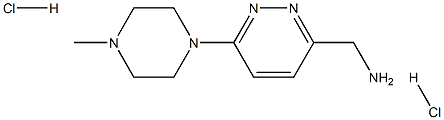 (6-(4-methylpiperazin-1-yl)pyridazin-3-yl)methanamine dihydrochloride Structure