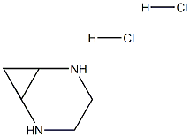 2,5-Diaza-bicyclo[4.1.0]heptane dihydrochloride, 2253108-15-3, 结构式