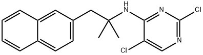2256077-53-7 2,5-dichloro-N-(2-(naphthalen-2-yl)propan-2-yl)pyrimidin-4-amine