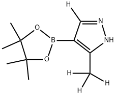 3-(methyl-d3)-4-(4,4,5,5-tetramethyl-1,3,2-dioxaborolan-2-yl)-1H-pyrazole-5-d Struktur