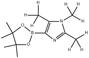 1,2,5-tris(methyl-d3)-4-(4,4,5,5-tetramethyl-1,3,2-dioxaborolan-2-yl)-1H-imidazole,2256704-44-4,结构式