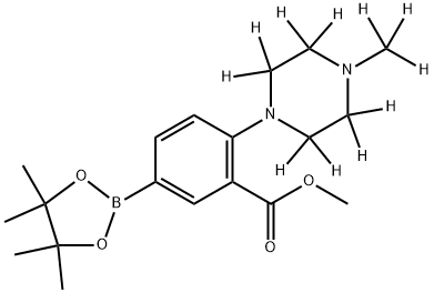 2256704-55-7 methyl 2-(4-(methyl-d3)piperazin-1-yl-2,2,3,3,5,5,6,6-d8)-5-(4,4,5,5-tetramethyl-1,3,2-dioxaborolan-2-yl)benzoate