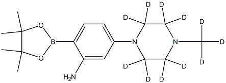 2256705-21-0 5-(4-(methyl-d3)piperazin-1-yl-2,2,3,3,5,5,6,6-d8)-2-(4,4,5,5-tetramethyl-1,3,2-dioxaborolan-2-yl)aniline