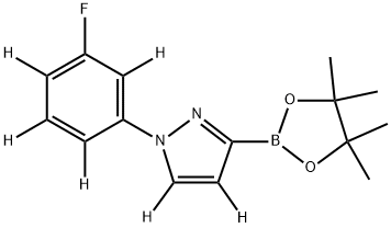 2256705-67-4 1-(3-fluorophenyl-2,4,5,6-d4)-3-(4,4,5,5-tetramethyl-1,3,2-dioxaborolan-2-yl)-1H-pyrazole-4,5-d2