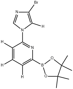 2-(4-bromo-1H-imidazol-1-yl-2,5-d2)-6-(4,4,5,5-tetramethyl-1,3,2-dioxaborolan-2-yl)pyridine-3,4,5-d3|