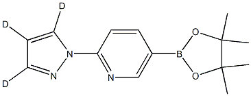 2-(1H-pyrazol-1-yl-d3)-5-(4,4,5,5-tetramethyl-1,3,2-dioxaborolan-2-yl)pyridine Struktur
