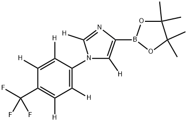 4-(4,4,5,5-tetramethyl-1,3,2-dioxaborolan-2-yl)-1-(4-(trifluoromethyl)phenyl-2,3,5,6-d4)-1H-imidazole-2,5-d2|