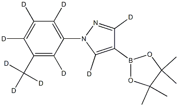 2256711-21-2 1-(3-(methyl-d3)phenyl-2,4,5,6-d4)-4-(4,4,5,5-tetramethyl-1,3,2-dioxaborolan-2-yl)-1H-pyrazole-3,5-d2