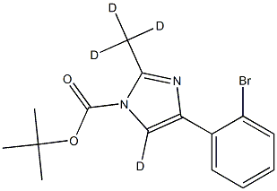 tert-butyl 4-(2-bromophenyl)-2-(methyl-d3)-1H-imidazole-1-carboxylate-5-d Structure