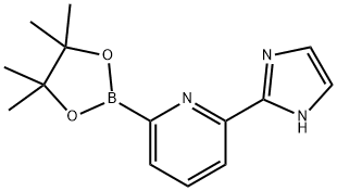 2-(1H-imidazol-2-yl)-6-(4,4,5,5-tetramethyl-1,3,2-dioxaborolan-2-yl)pyridine Struktur