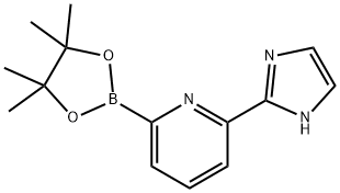 2-(1H-imidazol-2-yl)-6-(4,4,5,5-tetramethyl-1,3,2-dioxaborolan-2-yl)pyridine Structure
