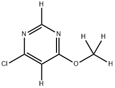 4-chloro-6-(methoxy-d3)pyrimidine-2,5-d2 Structure