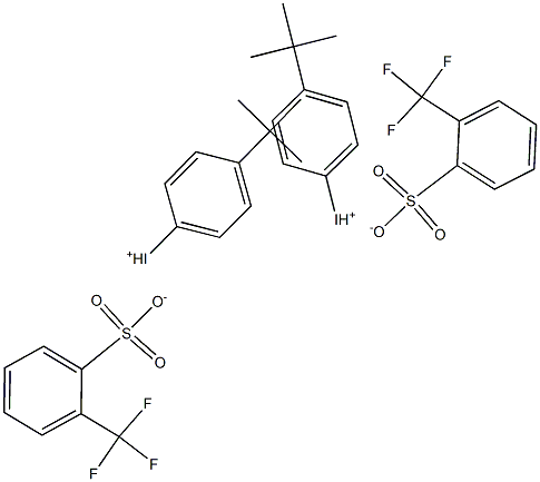 双(4-叔丁基苯基)碘鎓2-三氟甲基苯磺酸盐,229325-98-8,结构式