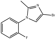 4-bromo-1-(2-fluorophenyl)-2-methyl-1H-imidazole Struktur