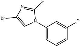 4-bromo-1-(3-fluorophenyl)-2-methyl-1H-imidazole|