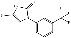 4-bromo-1-(3-(trifluoromethyl)phenyl)-1,3-dihydro-2H-imidazol-2-one 结构式