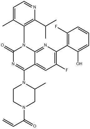 ソトラシブ 化学構造式