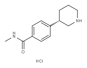 (S)-N-methyl-4-(piperidin-3-yl)benzamide hydrochloride Structure