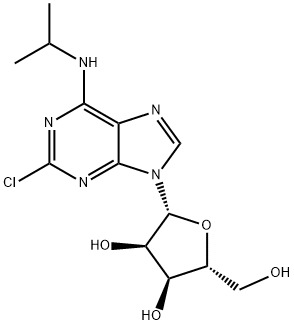 2-Chloro-N6-isopropyladenosine Structure