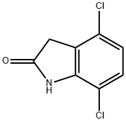 2H-Indol-2-one, 4,7-dichloro-1,3-dihydro- Structure