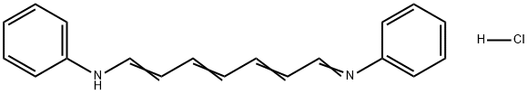 phenyl-(7-phenylaminohepta-2,4,6-trienylidene)ammonium chloride,2397-90-2,结构式