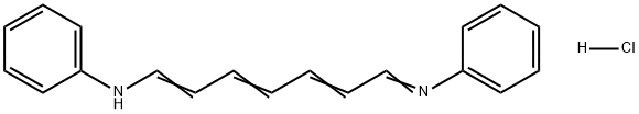 phenyl-(7-phenylaminohepta-2,4,6-trienylidene)ammonium chloride Structure