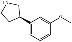 (3r)-3-(3-methoxyphenyl)pyrrolidine Structure