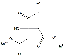 柠檬酸亚锡二钠,25088-96-4,结构式