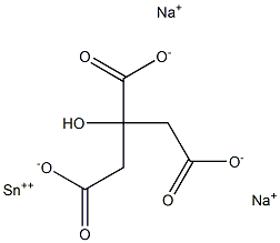 Disodium stannous citrate 化学構造式