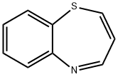 1,5-ベンゾチアゼピン 化学構造式