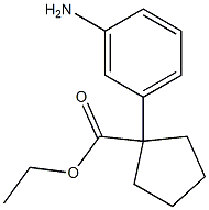 ethyl 1-(3-aminophenyl)cyclopentane-1-carboxylate,269072-23-3,结构式