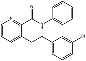 N-phenyl-3-[2-(3-chlorophenyl)ethyl]-2-pyridine carboxamide Structure