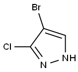4-bromo-3-chloro-1H-pyrazole Struktur