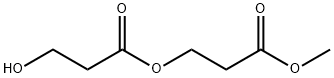 Propanoic acid, 3-hydroxy-, 3-methoxy-3-oxopropyl ester Struktur
