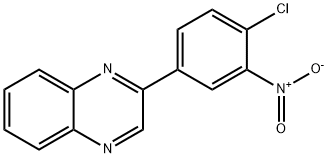 2-(4-chloro-3-nitrophenyl)quinoxaline Structure