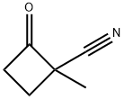 1-甲基-2-氧代环丁烷-1-腈 结构式