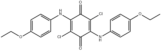 2,5-BIS(4-ETHOXYANILINO)-3,6-DICHLORO-1,4-BENZOQUINONE Structure
